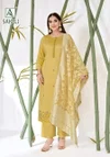 Saheli By Alok Jam Cotton Embroidery Dress Material